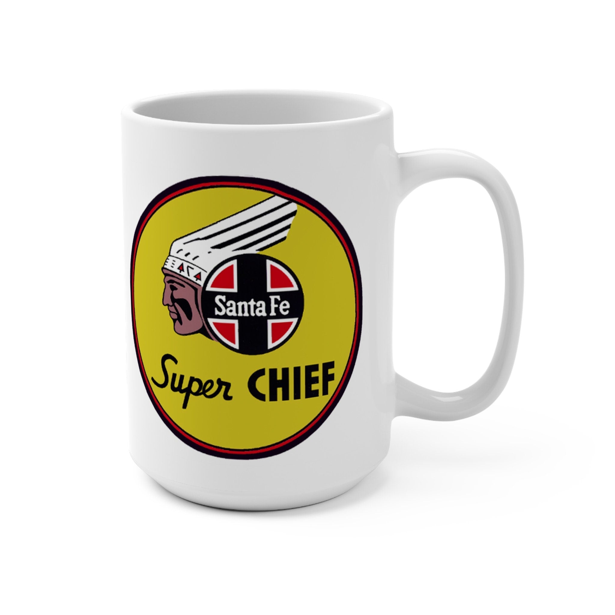 Super Chief Santa Fe Railroad Coffee Mug Unique Gift for Railroad Enthusiasts