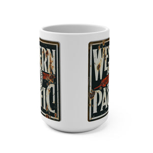 Western Pacific Railroad Train Mug Vintage Style Coffee Cup For Collectors